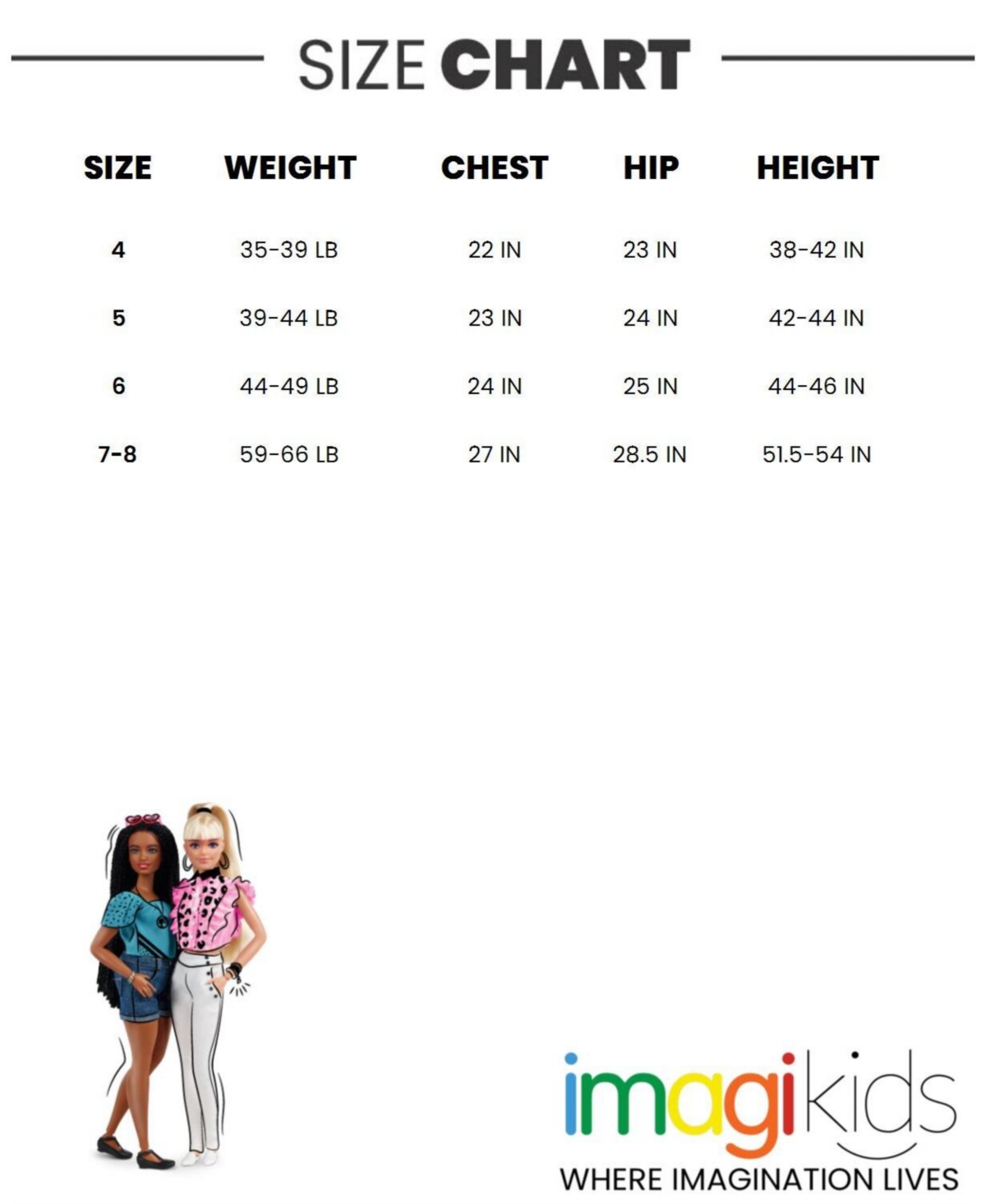 Barbie Little Girls 2 Pack Adaptive T-Shirts Sensory Friendly (4 - 7-8)