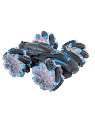 360-Degree Rotating Light-Up Remote Control Stunt Car - 1:24