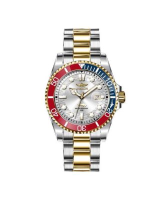 Men's 44707 Pro Diver Quartz 3 Hand Silver Dial Watch