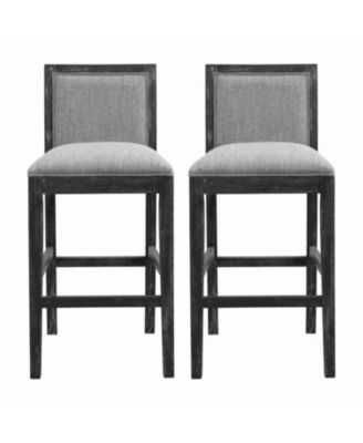   Set of 2   Upholstered   Modern Comfort   Bar Stools