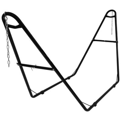 Double Quilted Fabric Hammock with Universal Steel Stand - 450-Pound Capacity