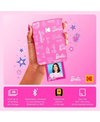x Barbie Step Slim Instant Portable Photo Printer + Barbie Deluxe Camera Case & More