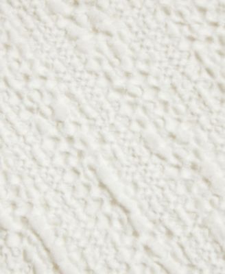 100% Cotton Reversible Honeycomb Waffle / Percale Duvet Cover Set