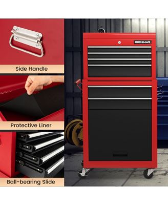 6-Drawer Rolling Tool Chest Lockable Tool Box and Storage Cabinet Garage Workshop