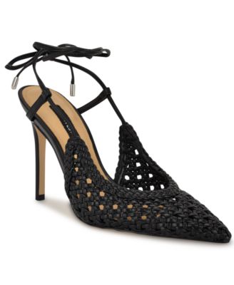 Women's Fessla Woven Tie-Up High Stiletto Pumps
