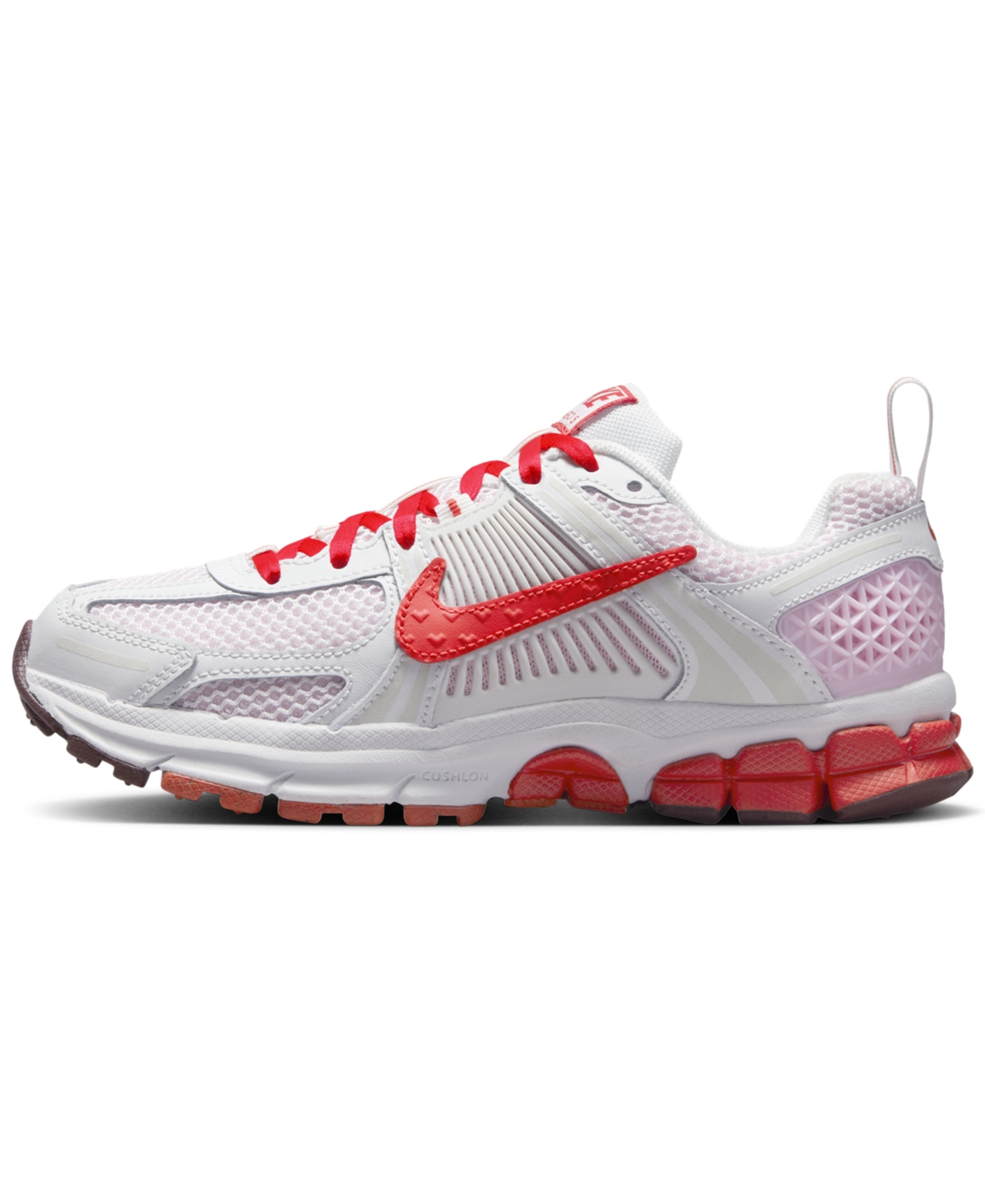 Nike Big Girls Vomero 5 Casual Sneakers From Finish Line In White,light Crimson