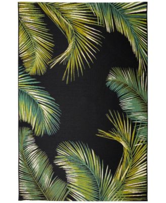 Marina Palm Border 7'10"x9'10" Area Rug