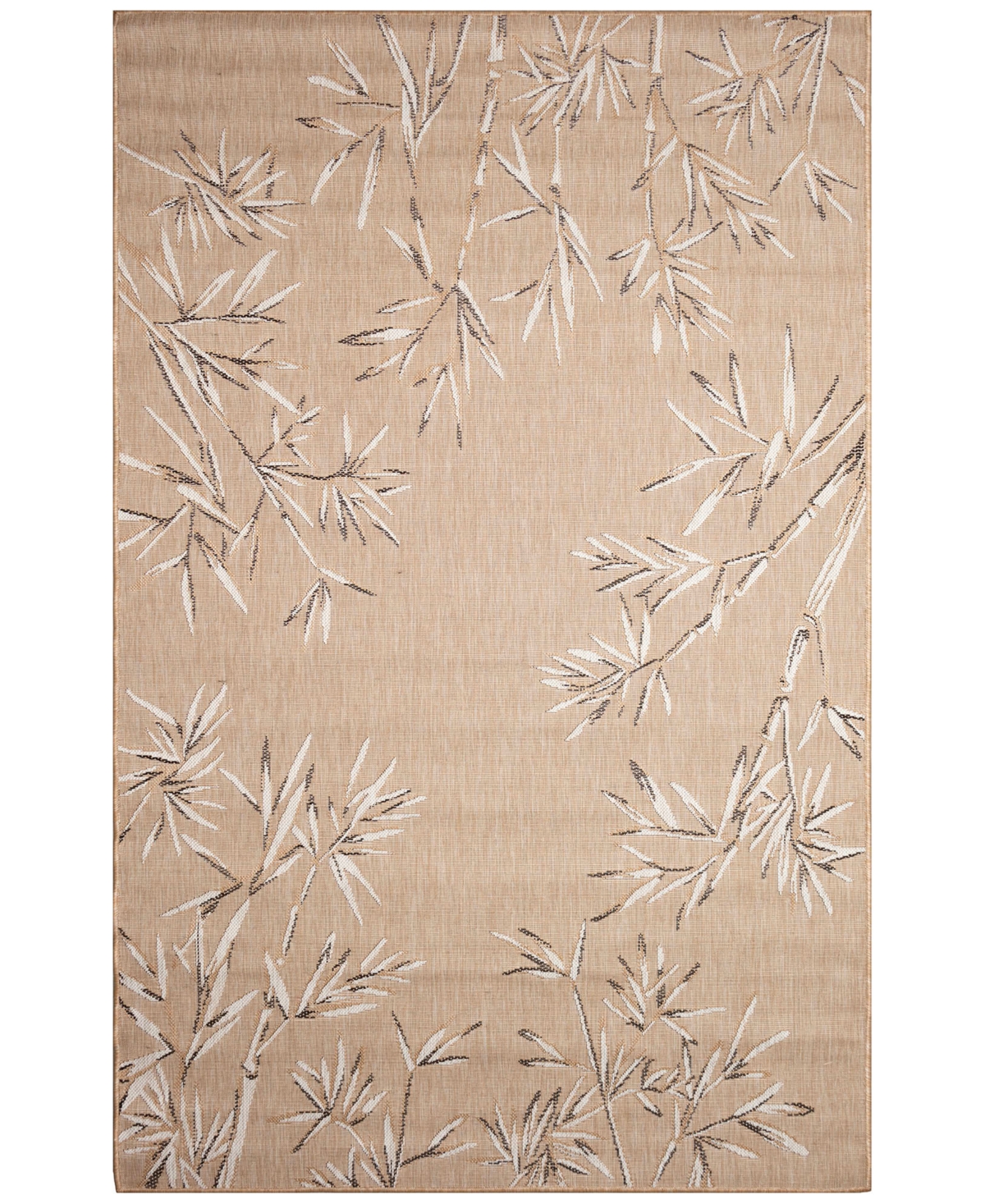 Liora Manne Carmel Border 4'10"x7'6" Area Rug In Sand