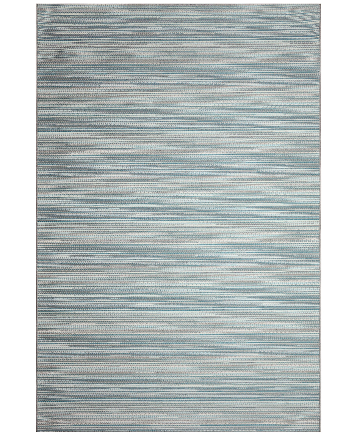 Liora Manne Miranda Tweed Stripe 7'10"x9'10" Area Rug In Blue