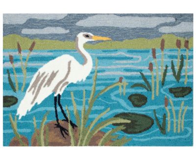 Liora Manne' - Frontporch Egret 2'x3' Area Rug