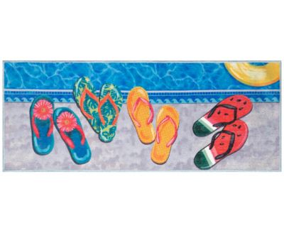 Liora Manne' - Impressions Poolside Flip Flops Rug Collection