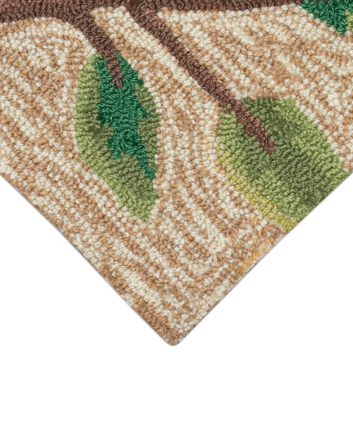 Liora Manne Frontporch Birds On A Branch 2'x5' Runner Area Rug In Tan