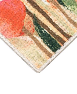 Liora Manne Impressions Poppies Rug Collection In Red