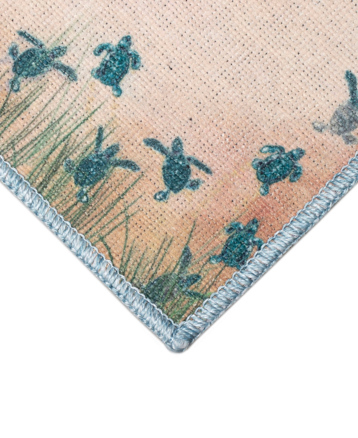 Liora Manne Impressions Seaturtles Beach 1'11"x4'11" Runner Area Rug In Tan