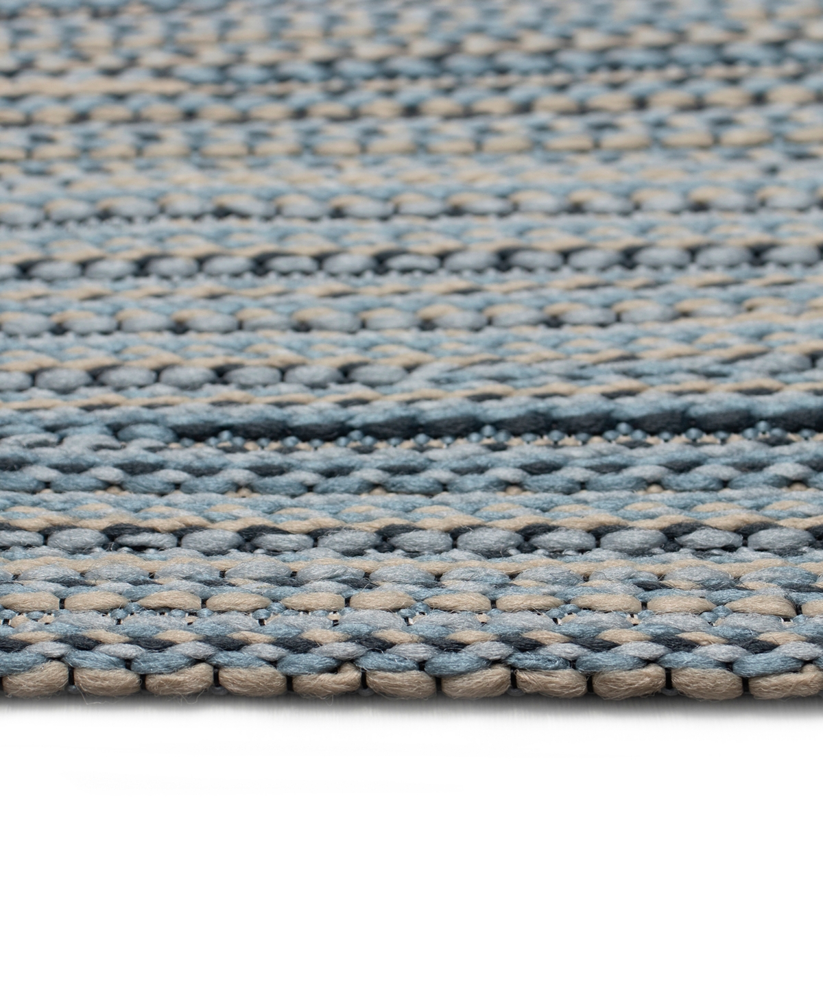 Shop Liora Manne Miranda Tweed Stripe 1'11"x7'6" Runner Area Rug In Denim