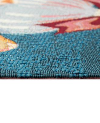 Liora Manne Esencia Sea Gem Ornaments Rug Collection In Ocean