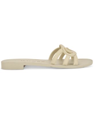 Women's Elyho Logo Cutout Flat Jelly Sandals