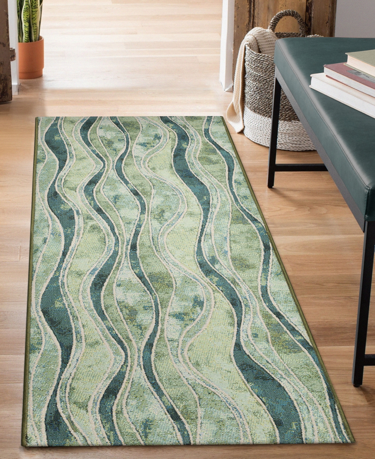 Liora Manne Esencia Wave 1'11"x4'11" Runner Area Rug