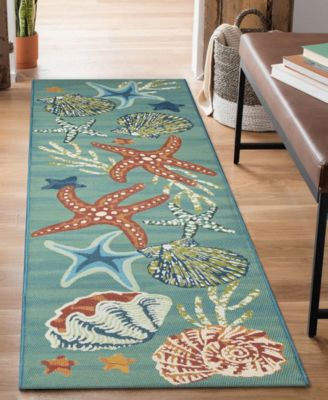 Marina Starfish Song 1'11"x7'6" Runner Area Rug
