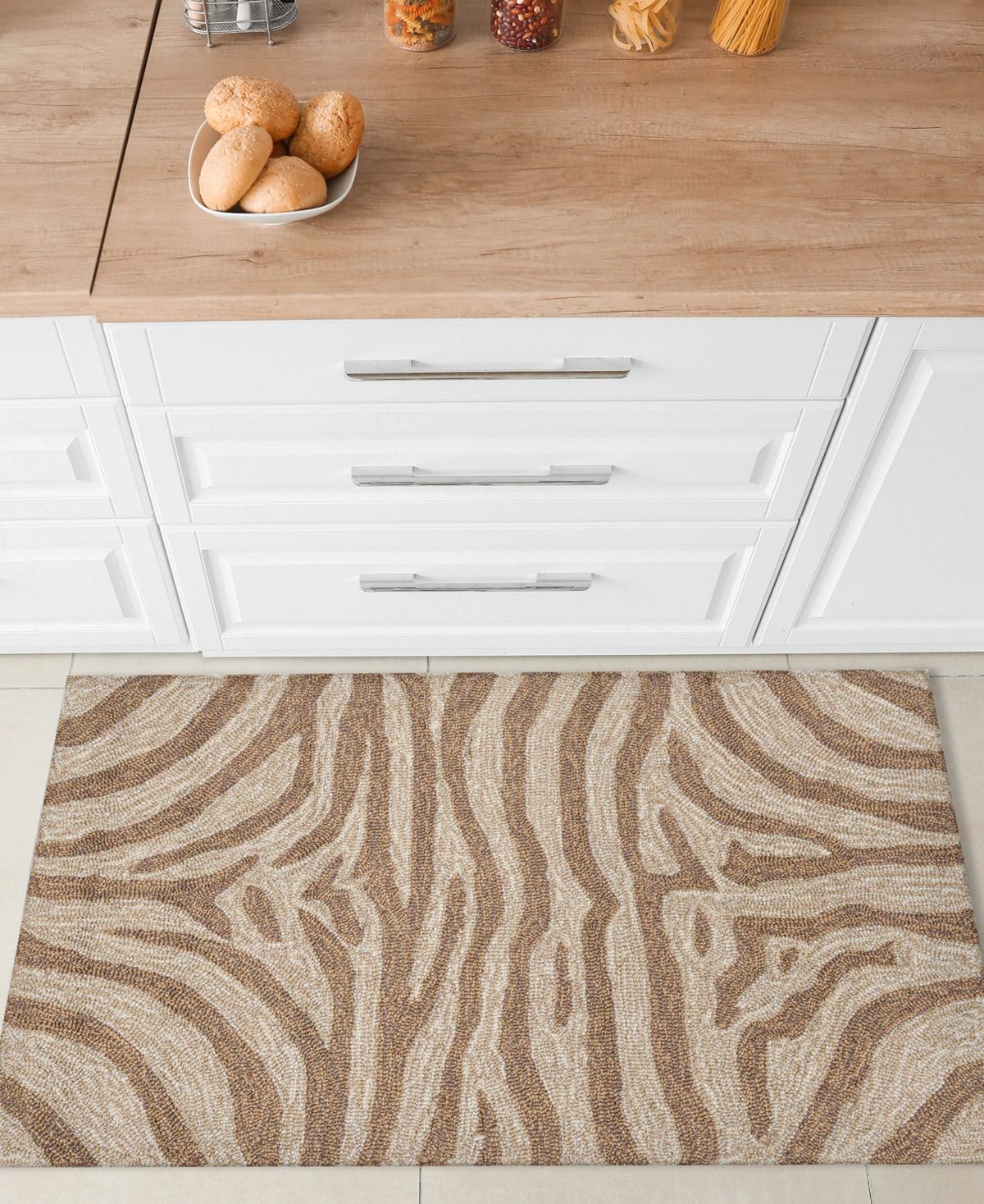 Liora Manne Ravella Zebra Area Rug, 2' X 3' In Brown