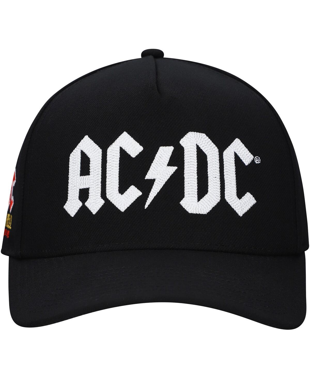 Lids Men's Black Ac/dc North American Tour 1979 A-frame Adjustable Hat In Black