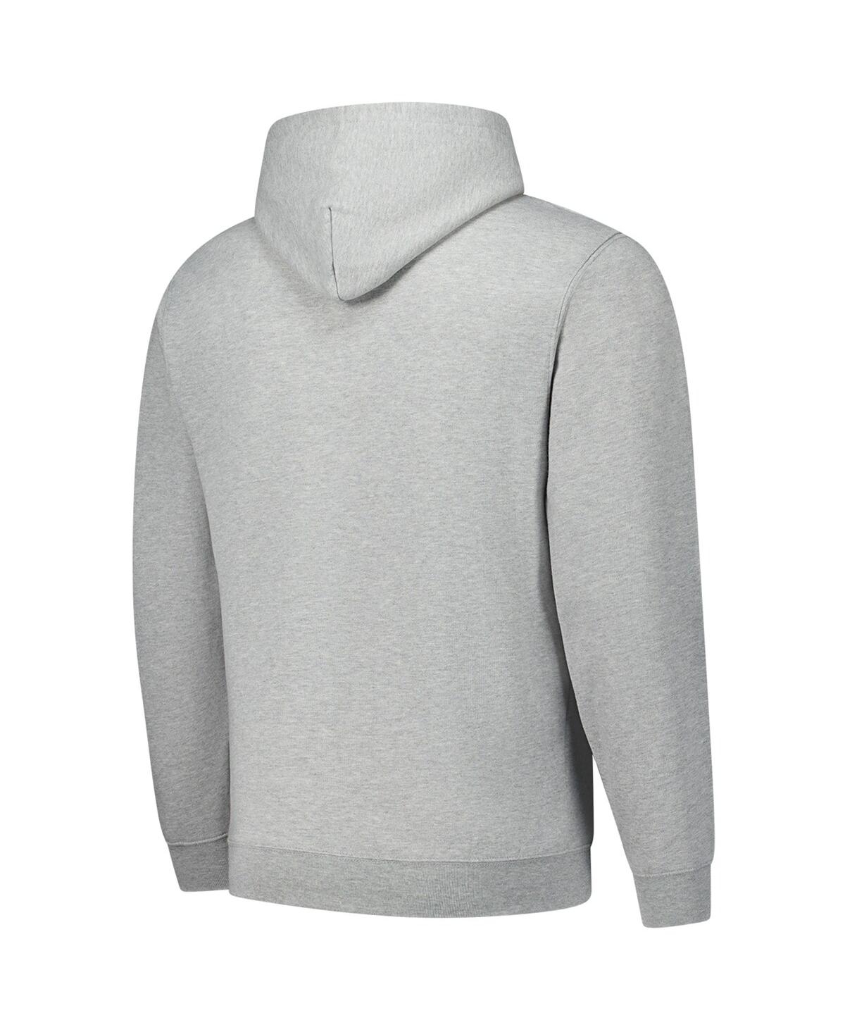 Starter Heather Gray Green Bay Packers Pullover Hoodie In Heather Gray