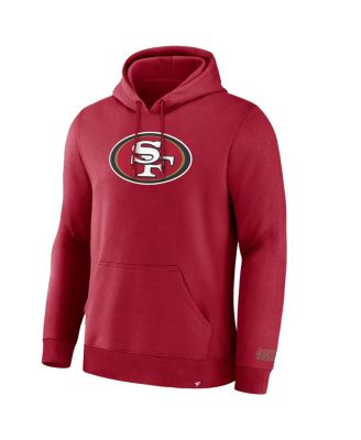 Men's Scarlet San Francisco 49ers Legacy Fleece Pullover Hoodie