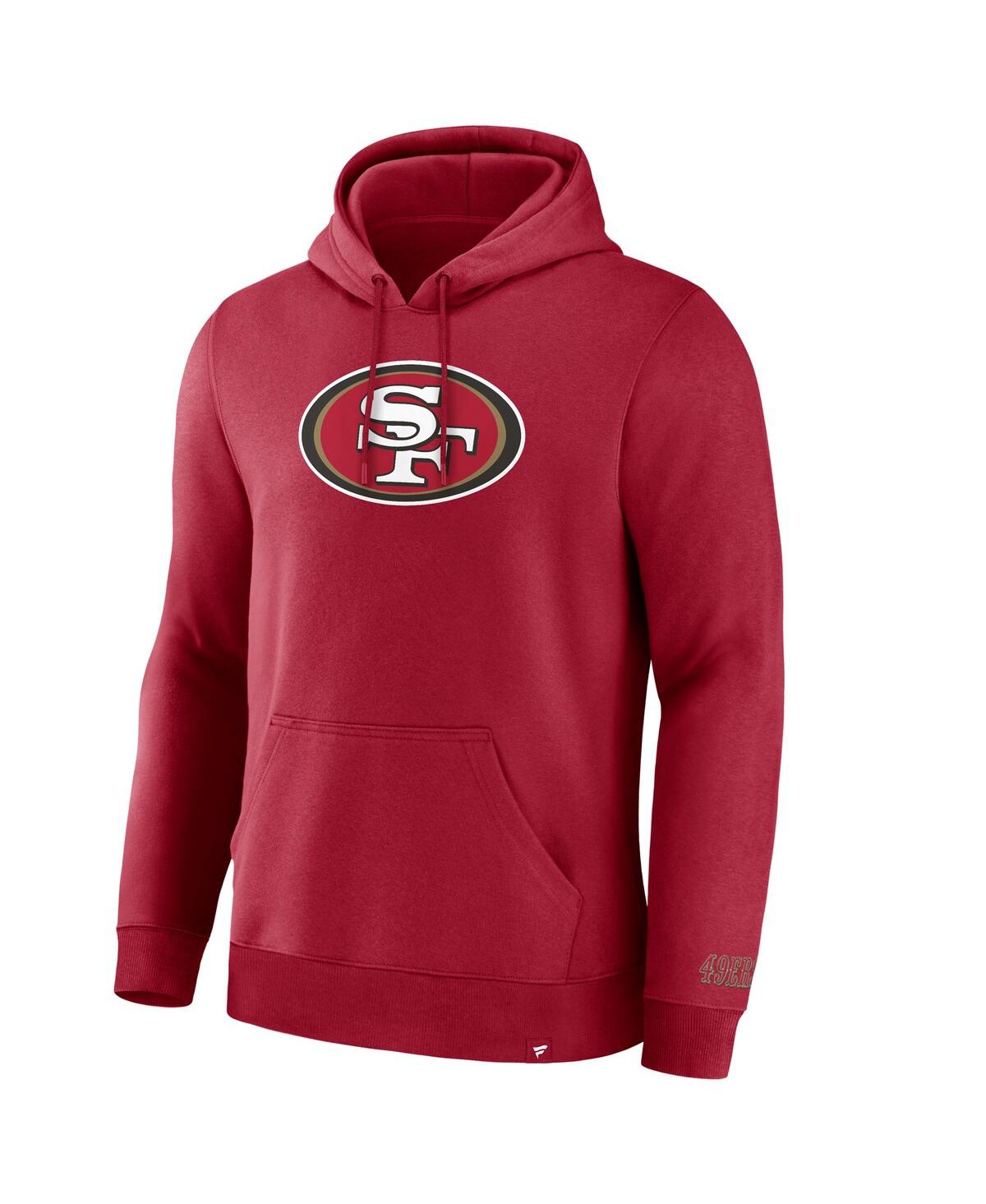 Fanatics Men's Scarlet San Francisco 49ers Legacy Fleece Pullover Hoodie In Scarlet