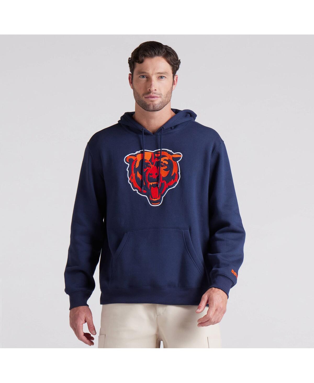 Fanatics Men's Navy Chicago Bears Legacy Fleece Pullover Hoodie In Navy