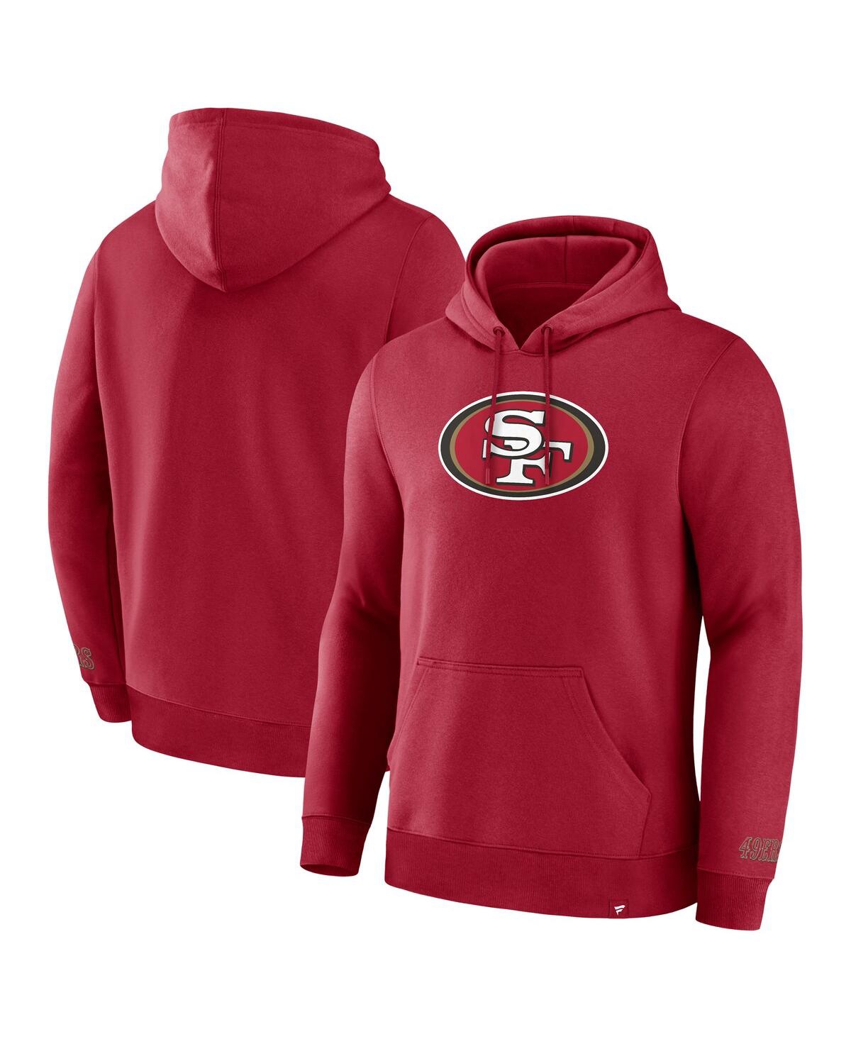 Fanatics Men's Scarlet San Francisco 49ers Legacy Fleece Pullover Hoodie In Scarlet