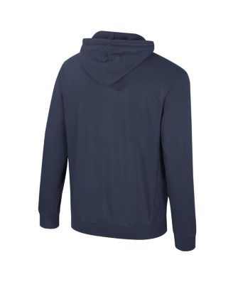Men's Navy Notre Dame Fighting Irish Big Tall Cap E-Tan Pullover Hoodie