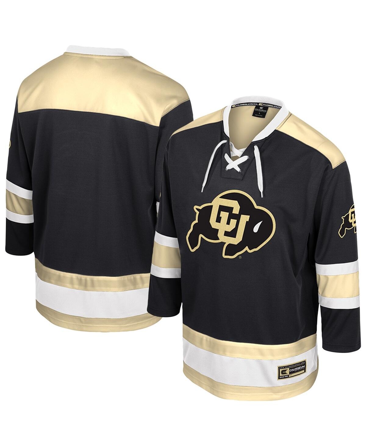 Men's Black Colorado Buffaloes Athletic Machine Fashion Hockey Jersey - Black