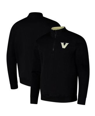 Colosseum - Men's Black Vanderbilt Commodores Tortugas Quarter-Zip Sweatshirt