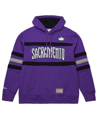 Men's Purple Sacramento Kings Hardwood Classics Nights Head Coach Pullover Hoodie