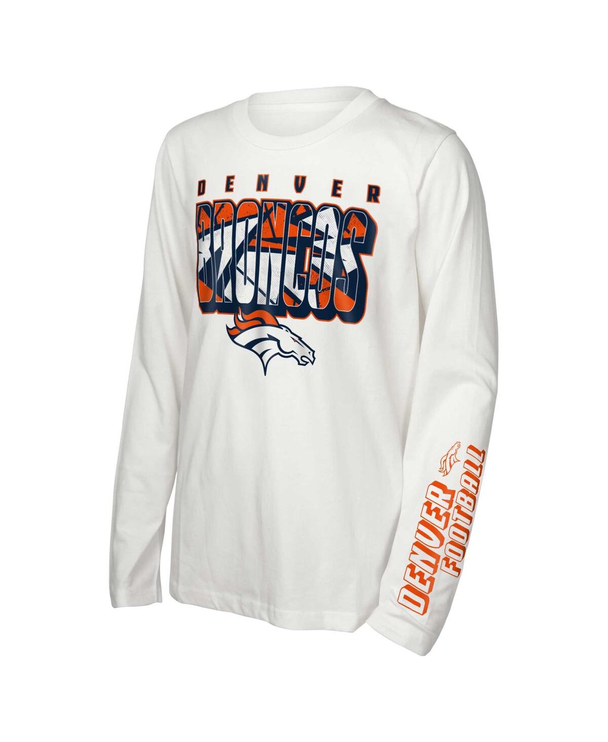 Outerstuff Big Boys And Girls Denver Broncos In The Mix T-shirt Combo Set In No Color