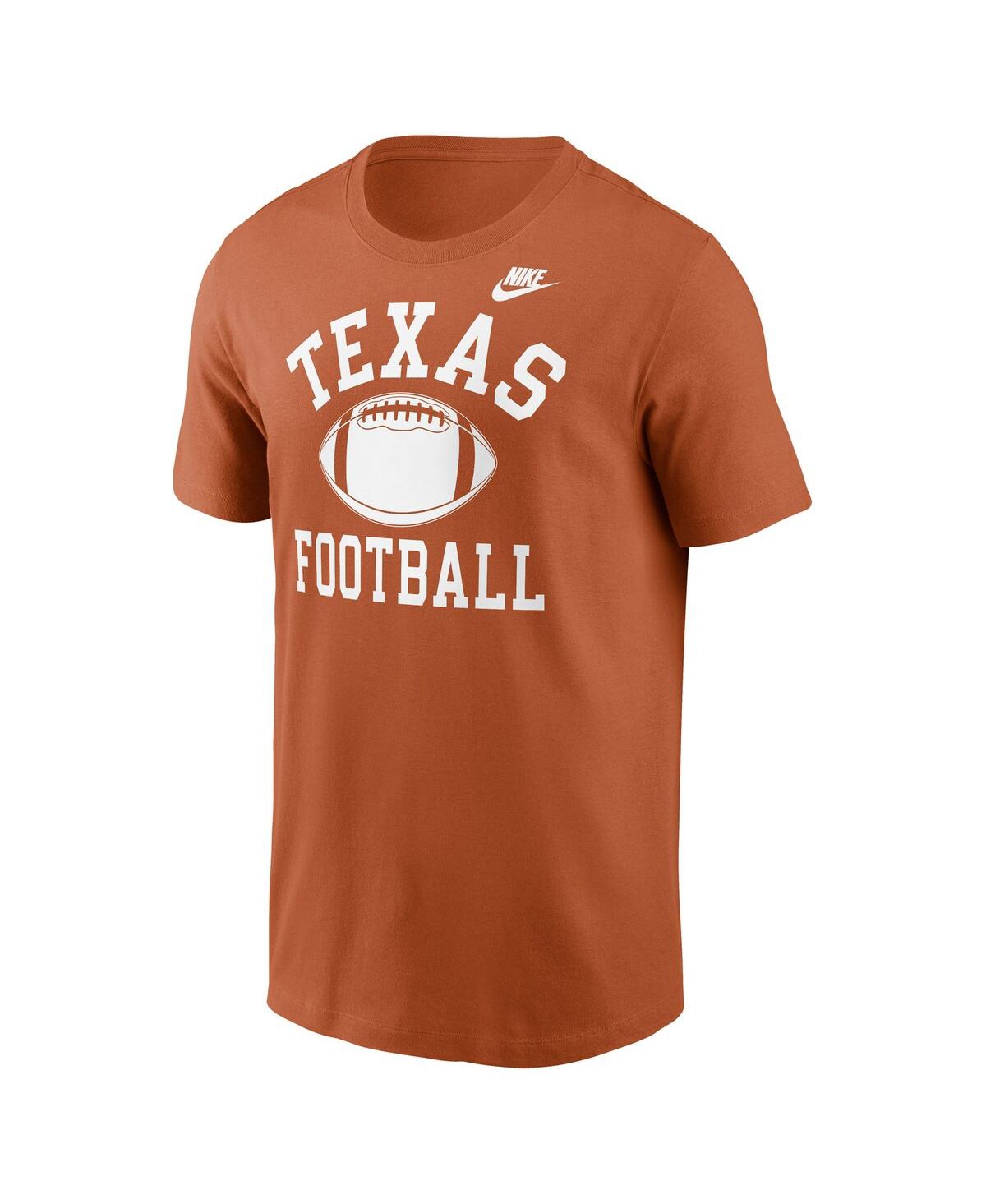 Nike Men's Burnt Orange Texas Longhorns Legacy Football Icon T-shirt In Burnt Orange