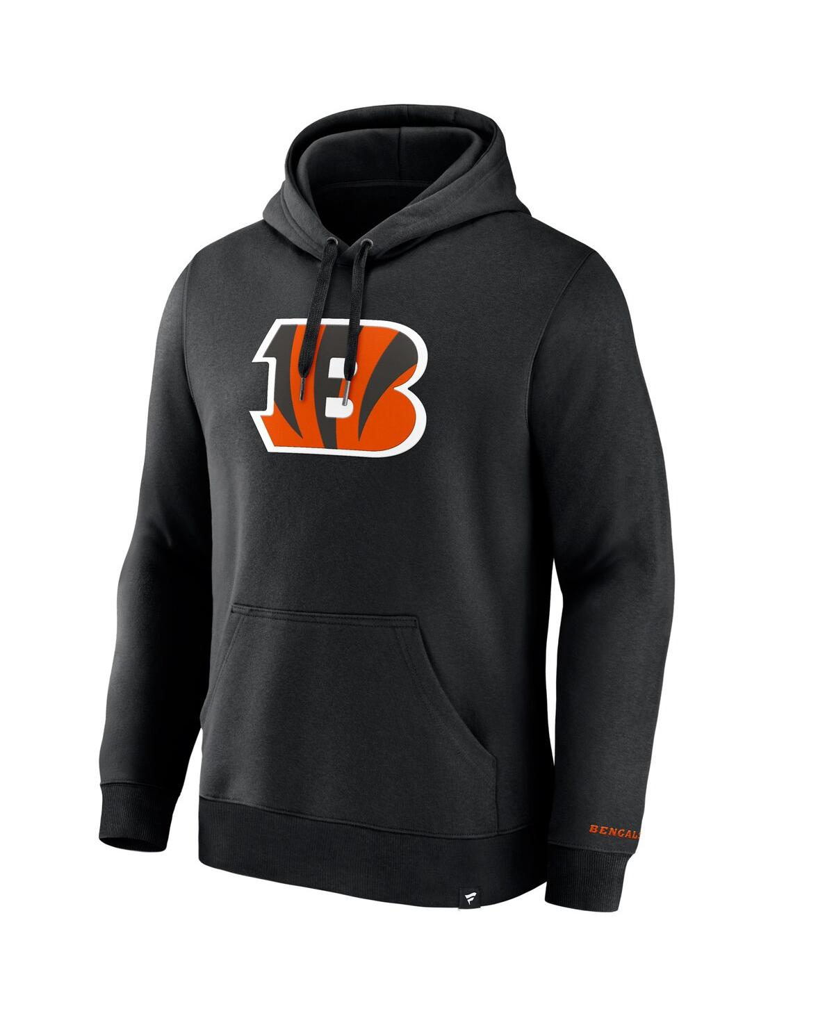 FANATICS MEN'S BLACK CINCINNATI BENGALS LEGACY FLEECE PULLOVER HOODIE