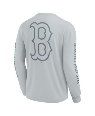 Men's Gray Boston Red Sox Elements Strive Long Sleeve T-Shirt