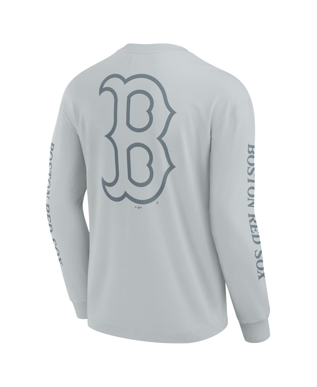 Fanatics Men's Gray Boston Red Sox Elements Strive Long Sleeve T-shirt In Gray