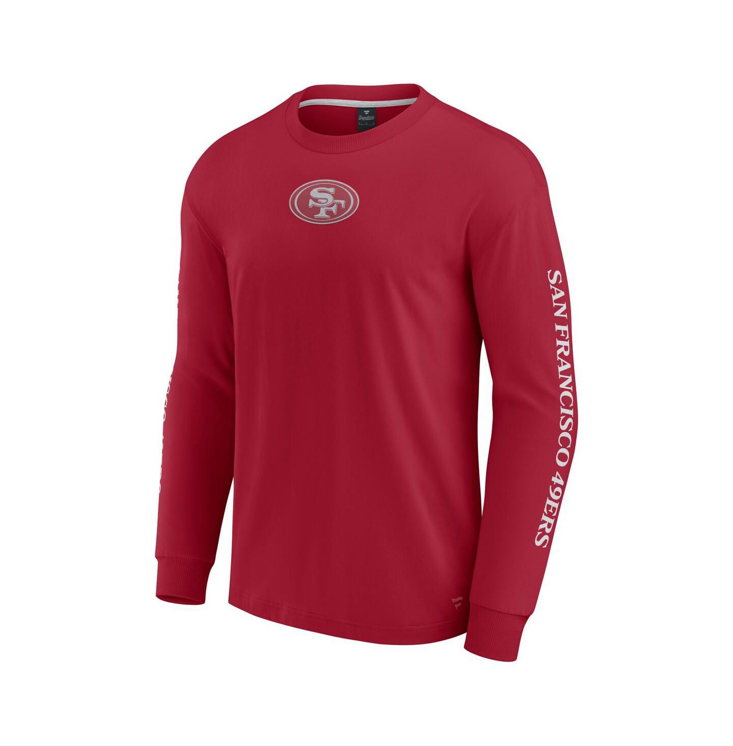 Футболка Fanatics Scarlet San Francisco 49ers Elements Strive Long Sleeve — фото 2