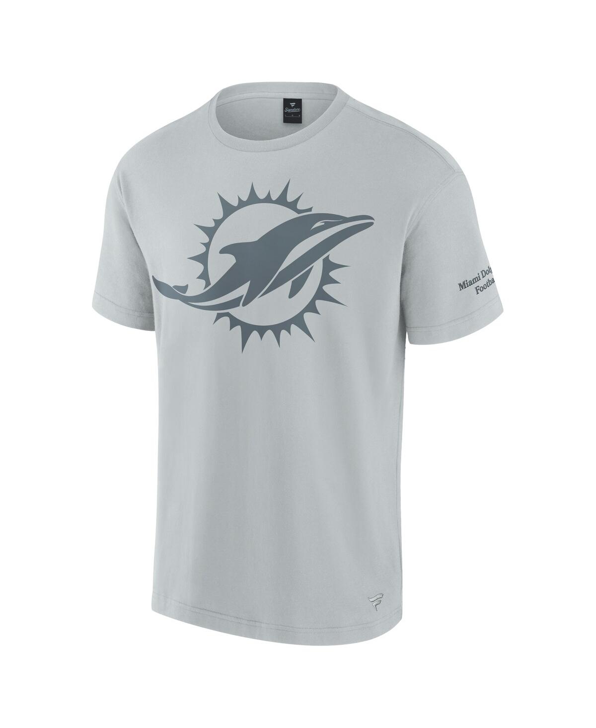 Fanatics Men's And Women's Gray Miami Dolphins Elements Iconic T-shirt In Gray