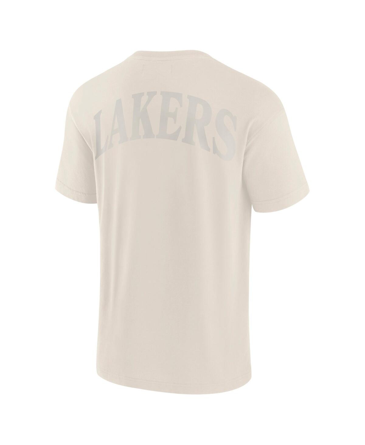 Fanatics Men's Cream Los Angeles Lakers Elements Iconic T-shirt In Cream
