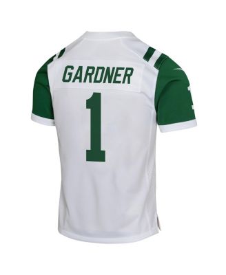 Big Boys and Girls Ahmad Sauce Gardner White New York Jets Classic Alternate Game Jersey