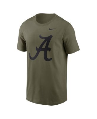 Men's Olive Alabama Crimson Tide 2024 Military Appreciation Tonal Logo Performance T-Shirt