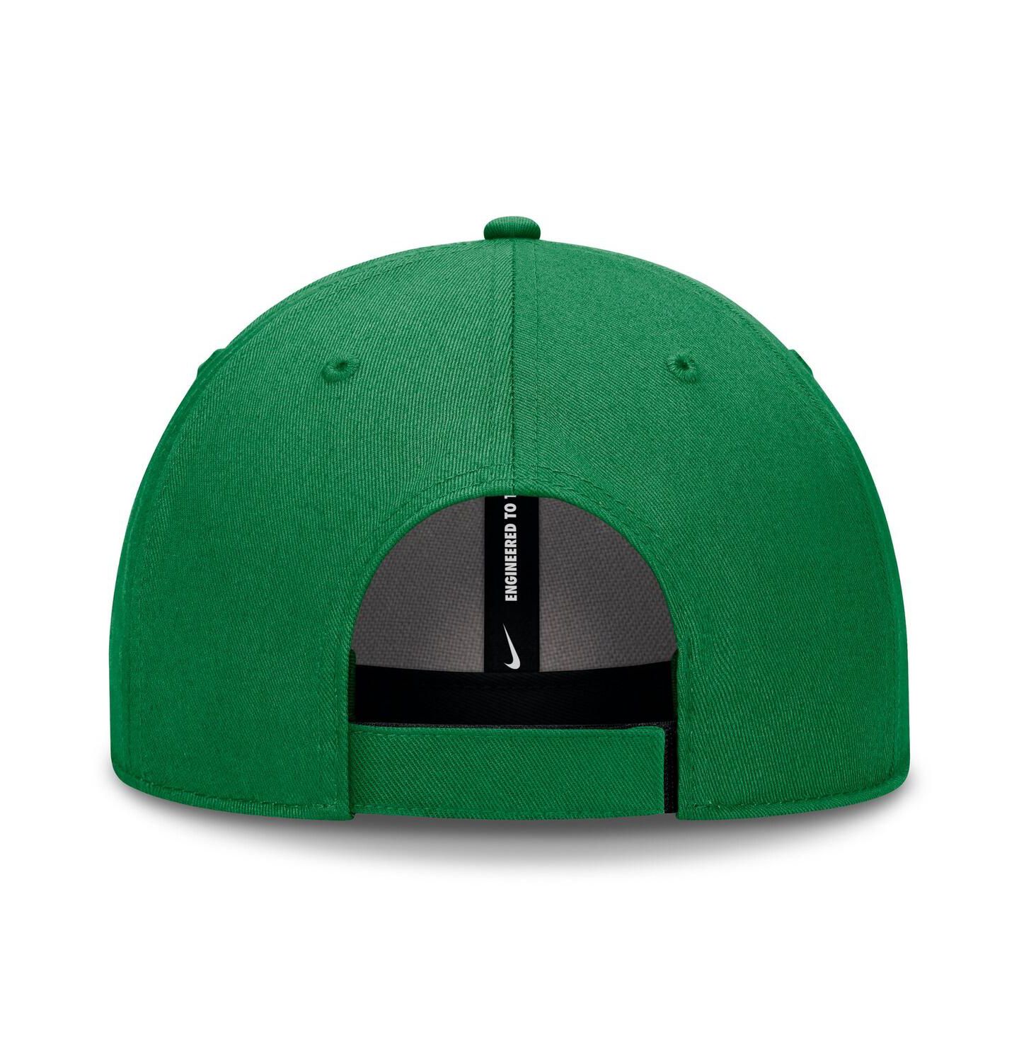 Мужская кепка Nike Green Oregon Ducks 2024 On-Field Performance Adjustable Hat — фото 3