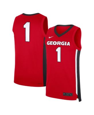 Nike - Men's 1 Red Georgia Bulldogs Road Replica Jersey