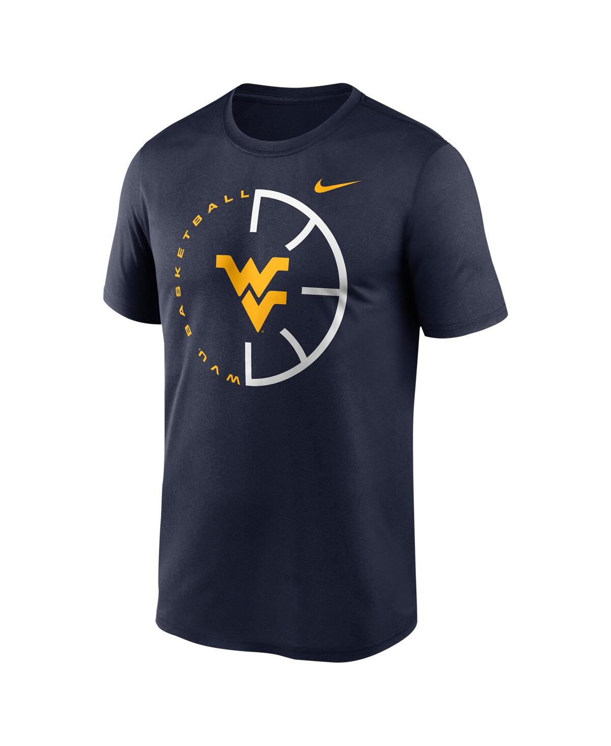 Nike Navy West Virginia Mountaineers Legend Basketball Icon Performance T-shirt In Navy