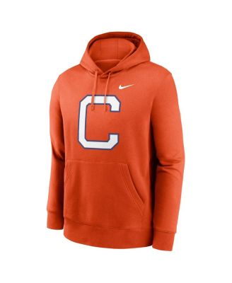 Men's Orange Clemson Tigers Primetime Alternate Logo Club Fleece Pullover Hoodie