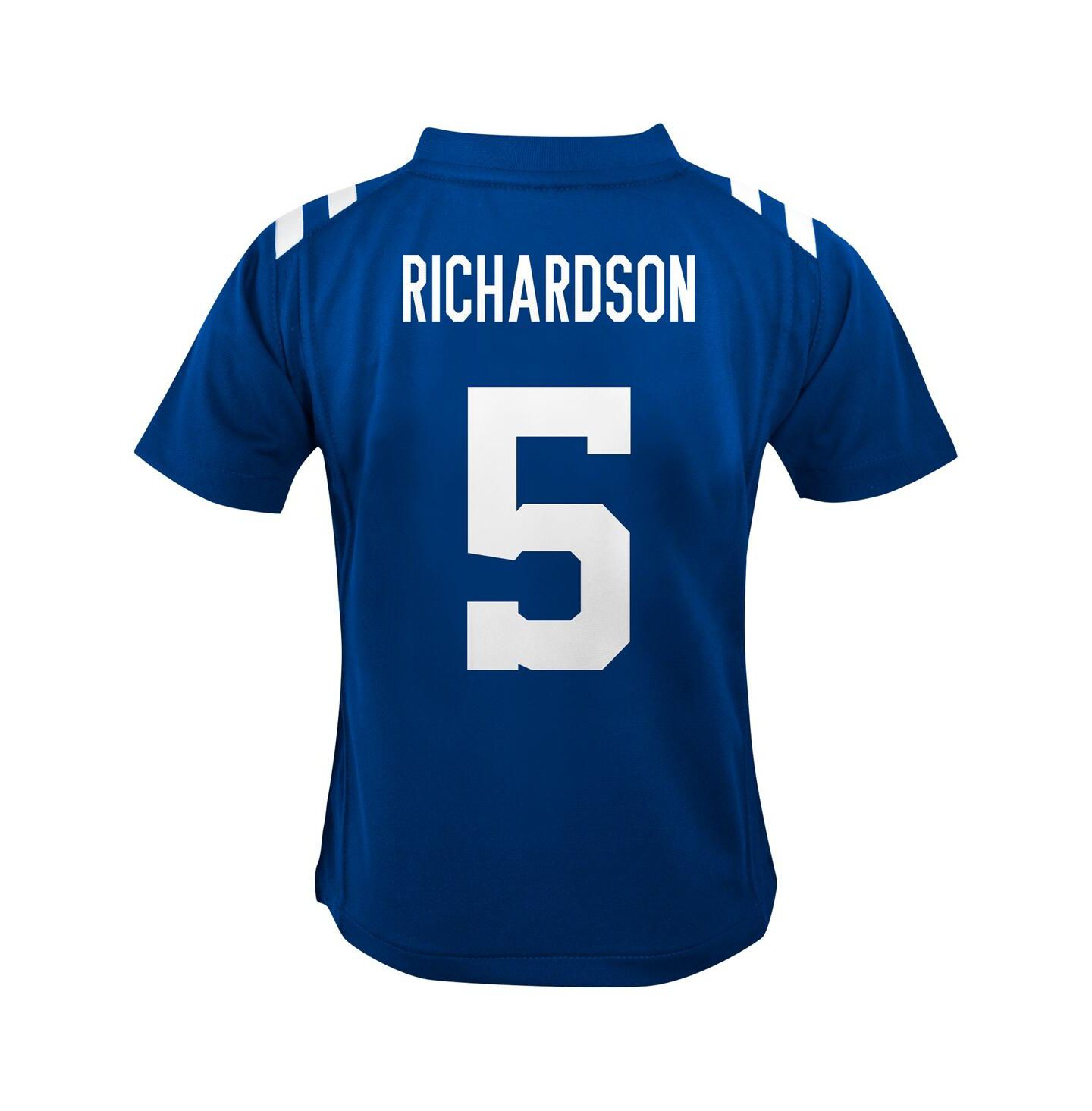 Топ Nike Anthony Richardson Royal Indianapolis Colts Player Game Jersey для мальчиков — фото 3