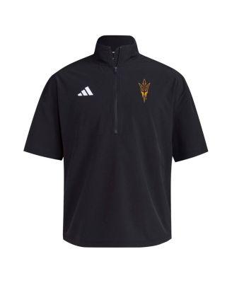 Men's Black Arizona State Sun Devils 2024 Half-Zip Short Sleeve Training Jacket